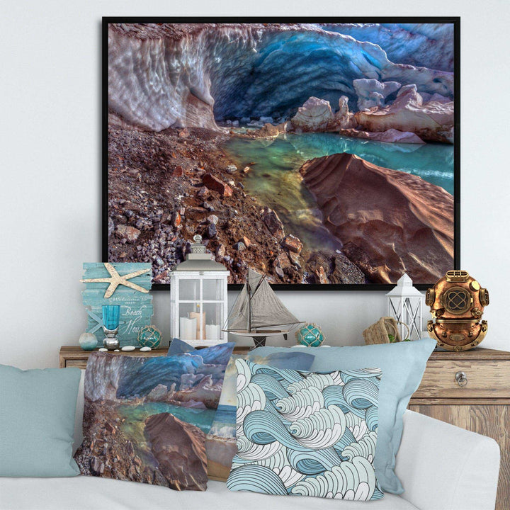 Stylish and Colorful Glacier Cave