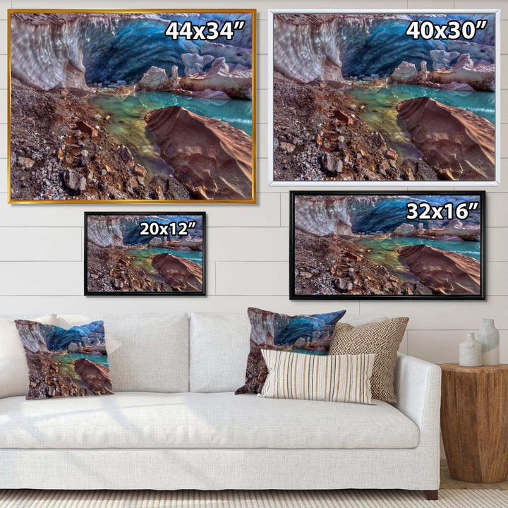 Stylish and Colorful Glacier Cave