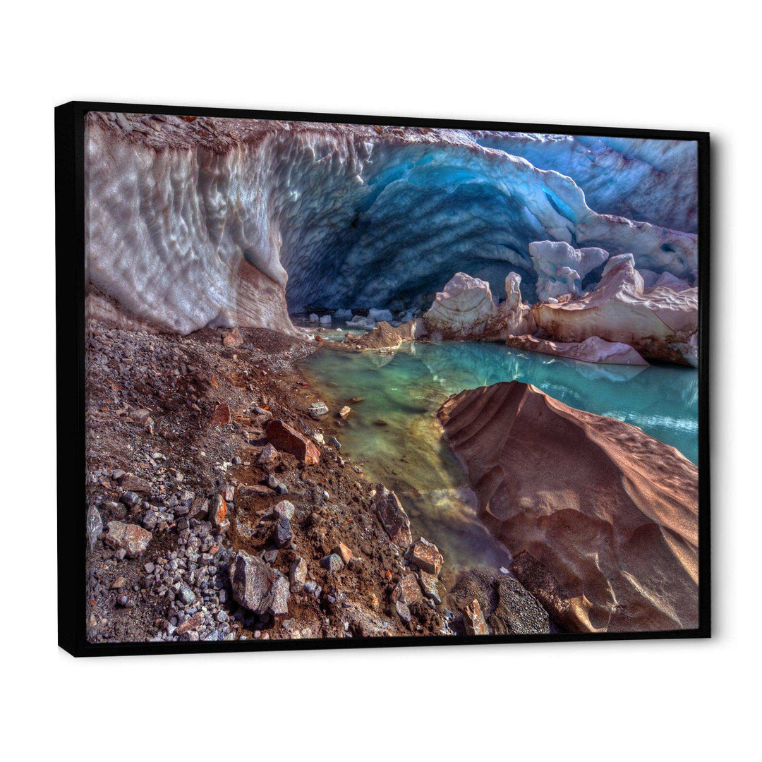 Stylish and Colorful Glacier Cave