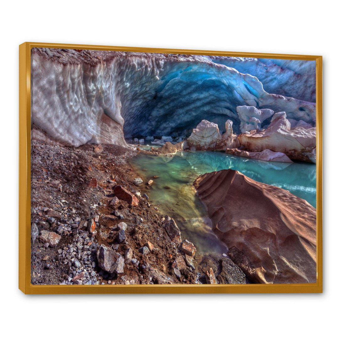 Stylish and Colorful Glacier Cave