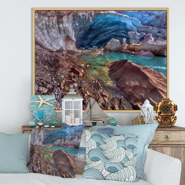 Stylish and Colorful Glacier Cave
