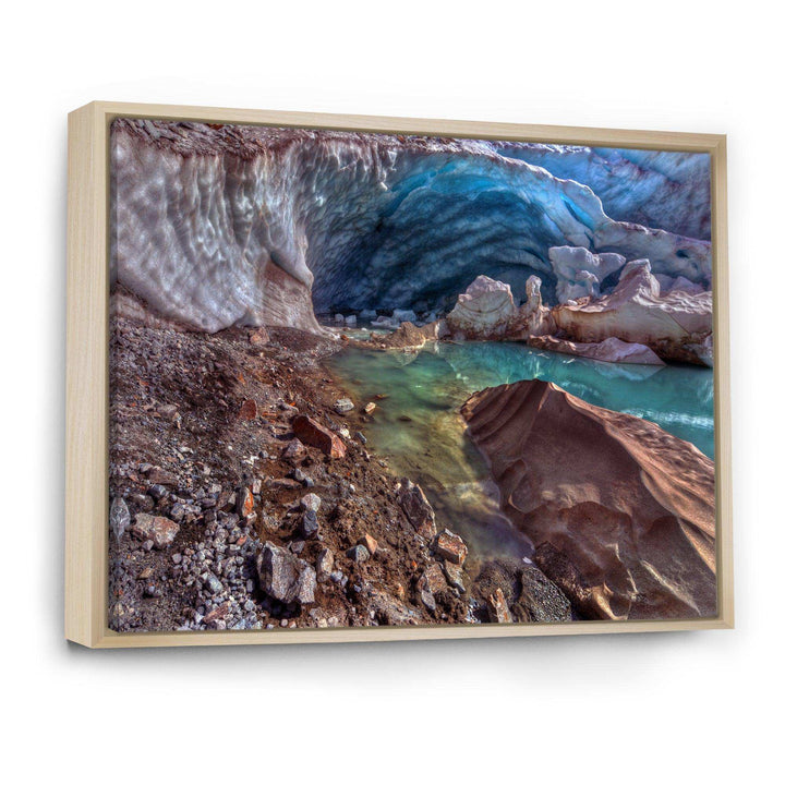 Stylish and Colorful Glacier Cave