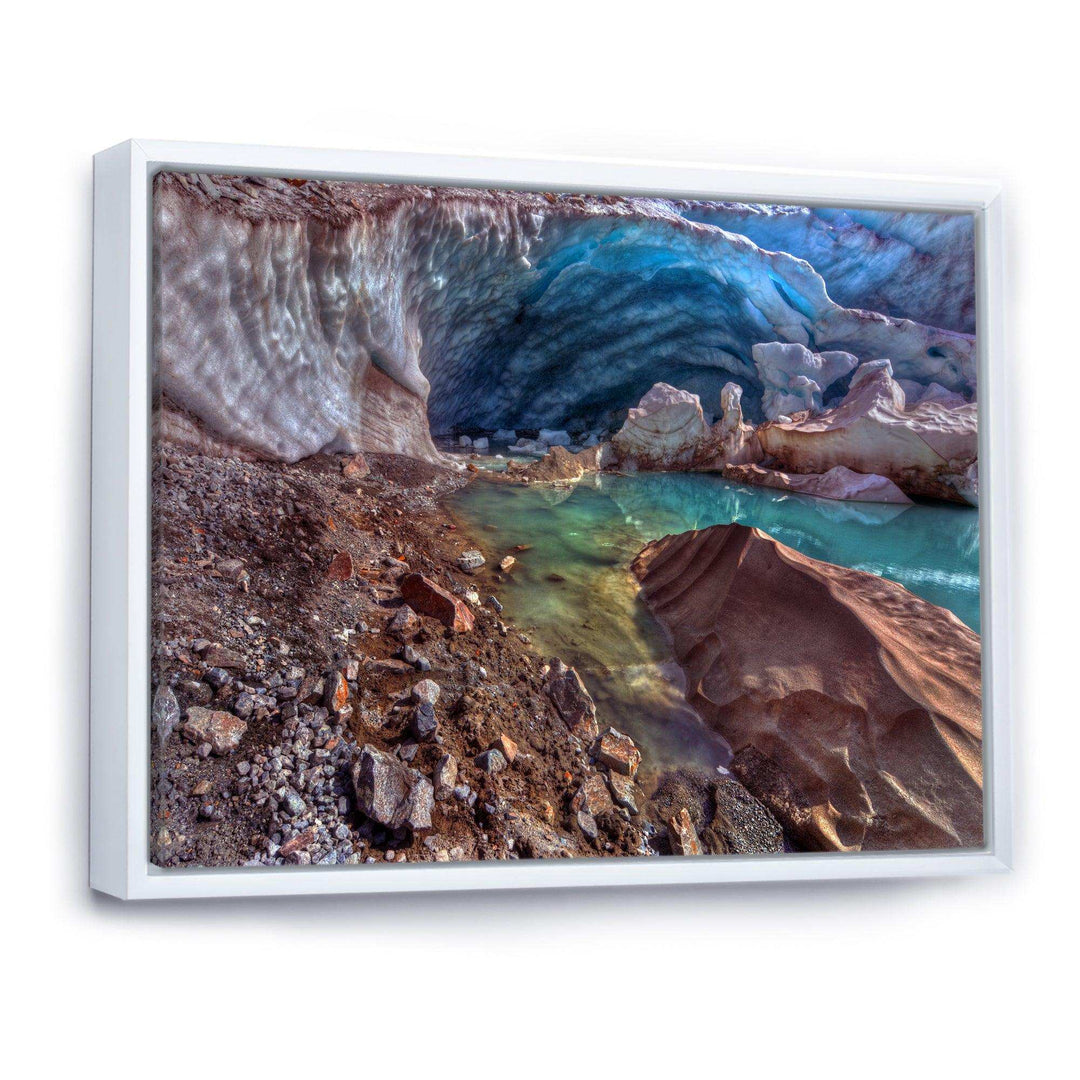 Stylish and Colorful Glacier Cave
