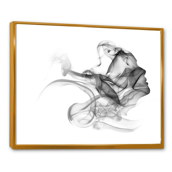 Woman and Smoke Double Exposure - Fashion Bedroom Wall Art