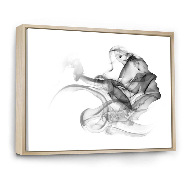 Woman and Smoke Double Exposure - Fashion Bedroom Wall Art