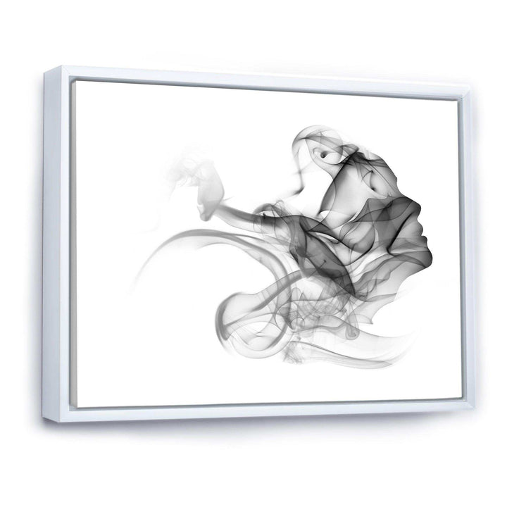Woman and Smoke Double Exposure - Fashion Bedroom Wall Art
