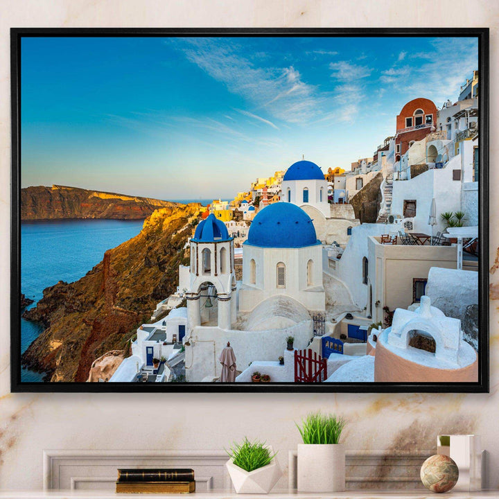 Beautiful Santorin Houses Greece