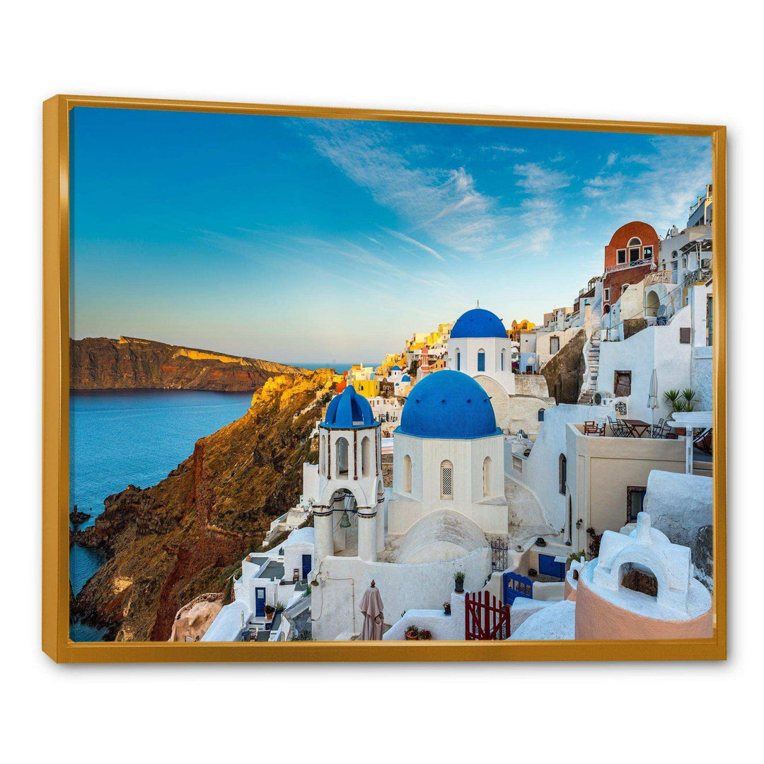 Beautiful Santorin Houses Greece