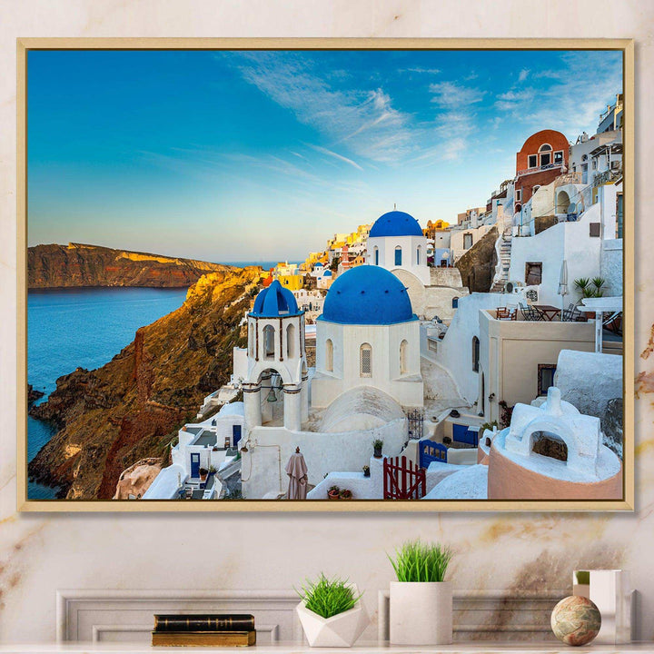 Beautiful Santorin Houses Greece