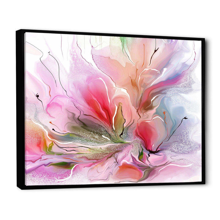 Lovely Painted Floral Design - Floral Bedroom Wall Art