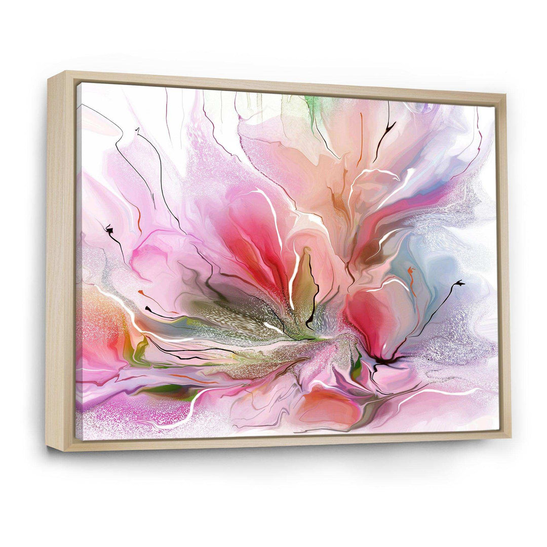 Lovely Painted Floral Design - Floral Bedroom Wall Art