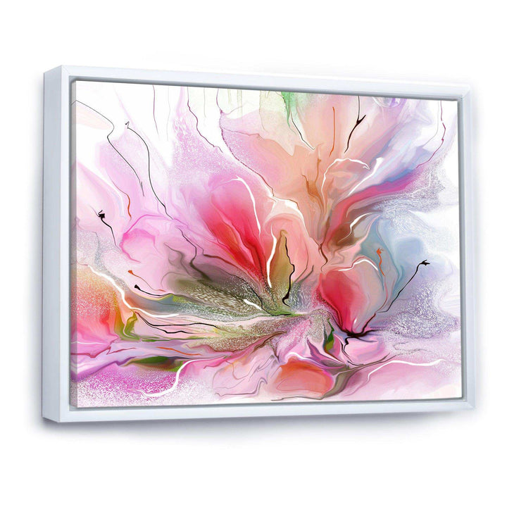Lovely Painted Floral Design - Floral Bedroom Wall Art