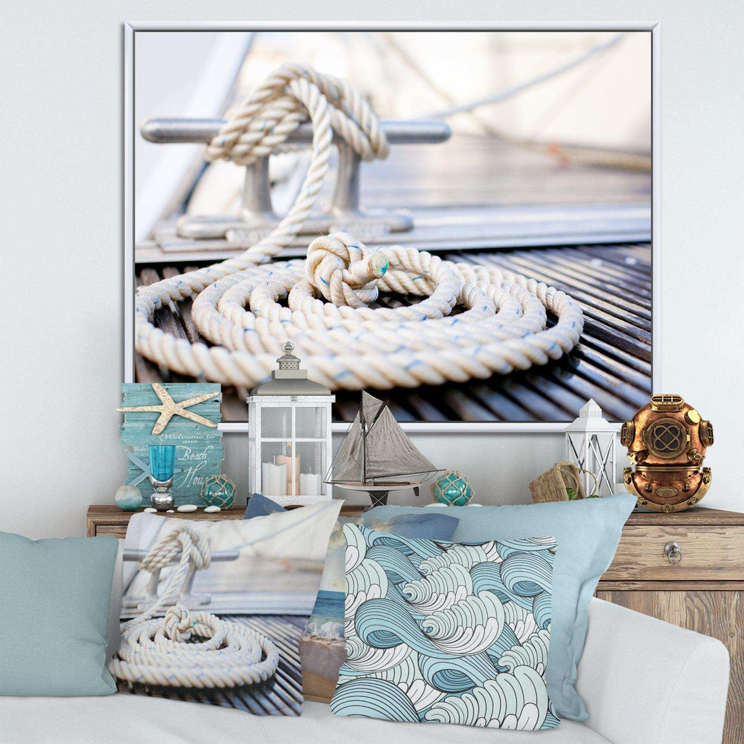 White Nautical Mooring Rope