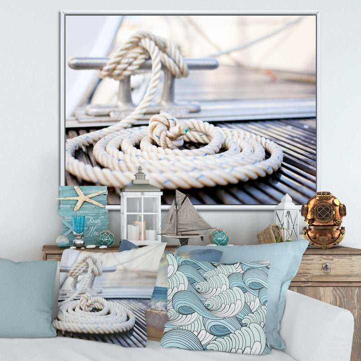 White Nautical Mooring Rope