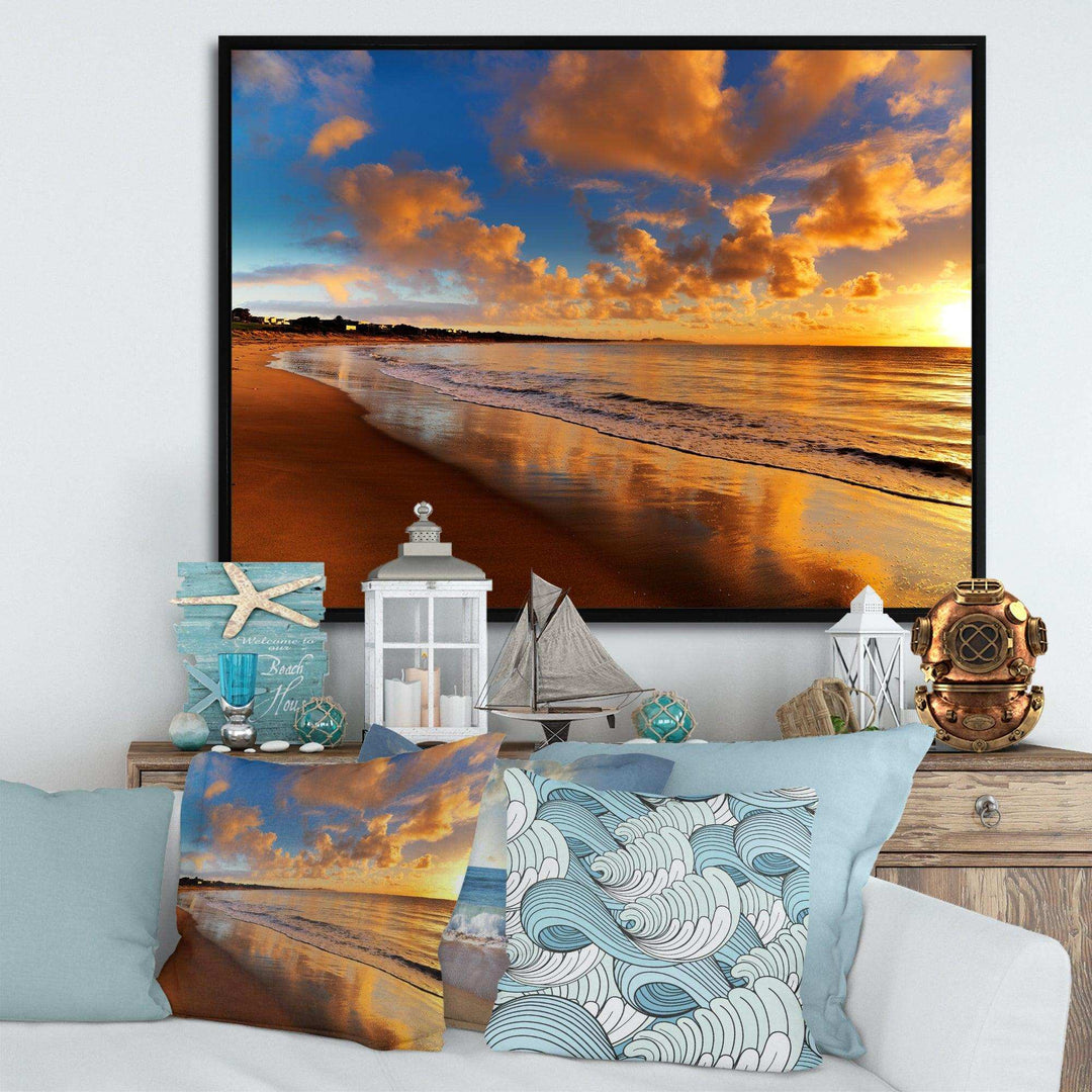 Colorful Sunset on the Beach