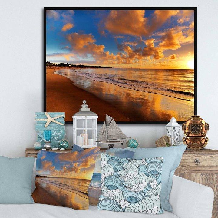 Colorful Sunset on the Beach