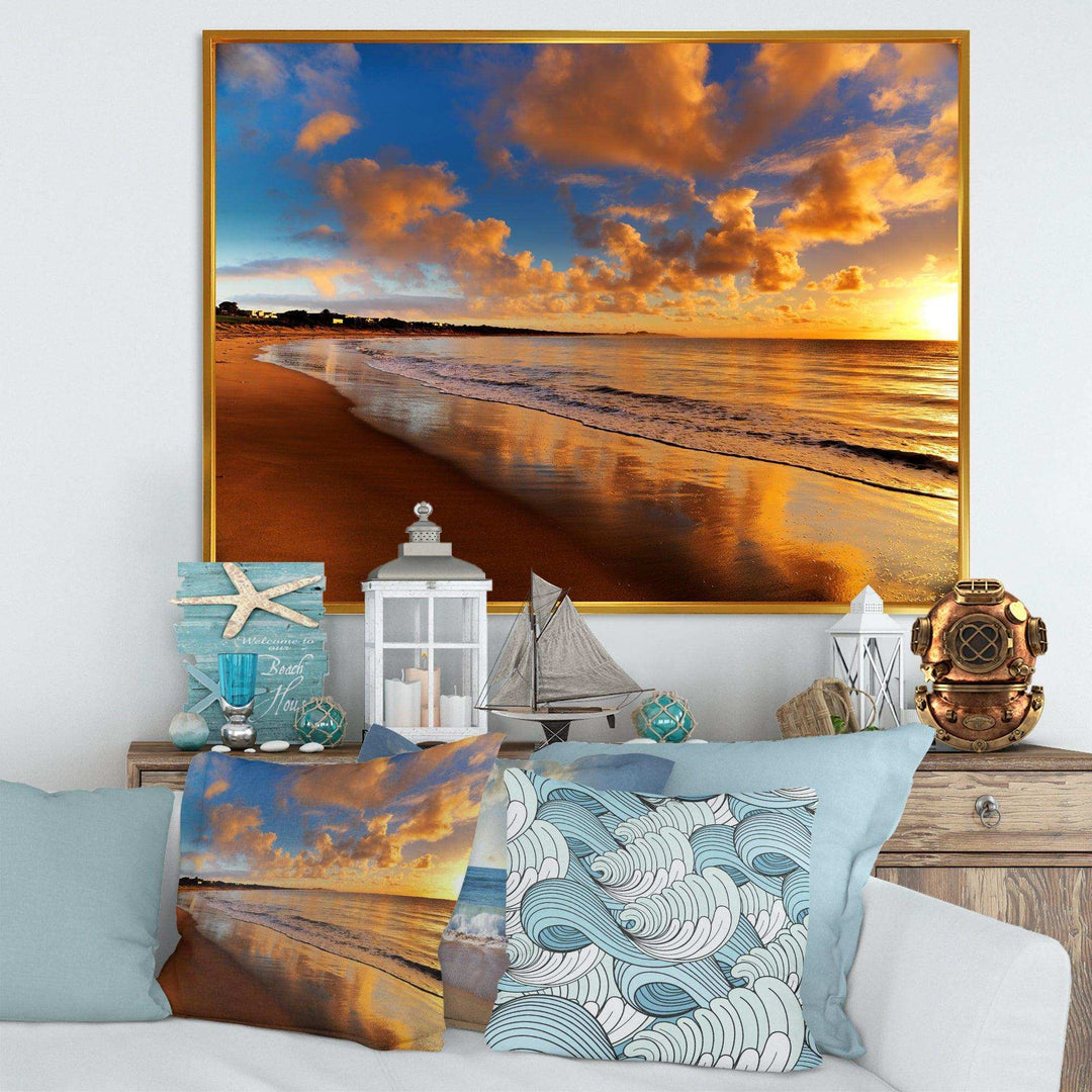 Colorful Sunset on the Beach