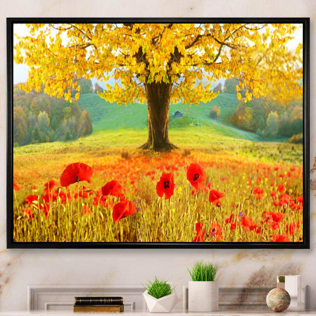 Beautiful Autumn Yellow Tree