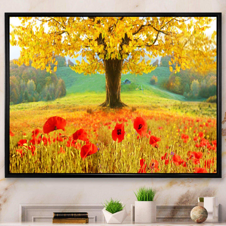 Beautiful Autumn Yellow Tree