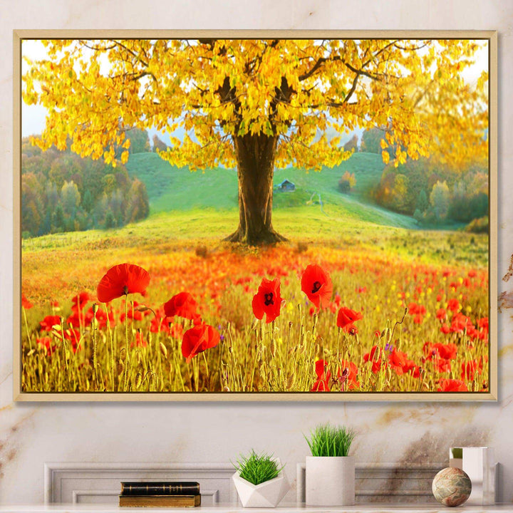 Beautiful Autumn Yellow Tree