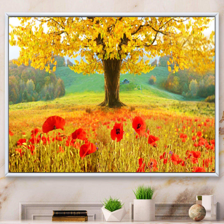 Beautiful Autumn Yellow Tree