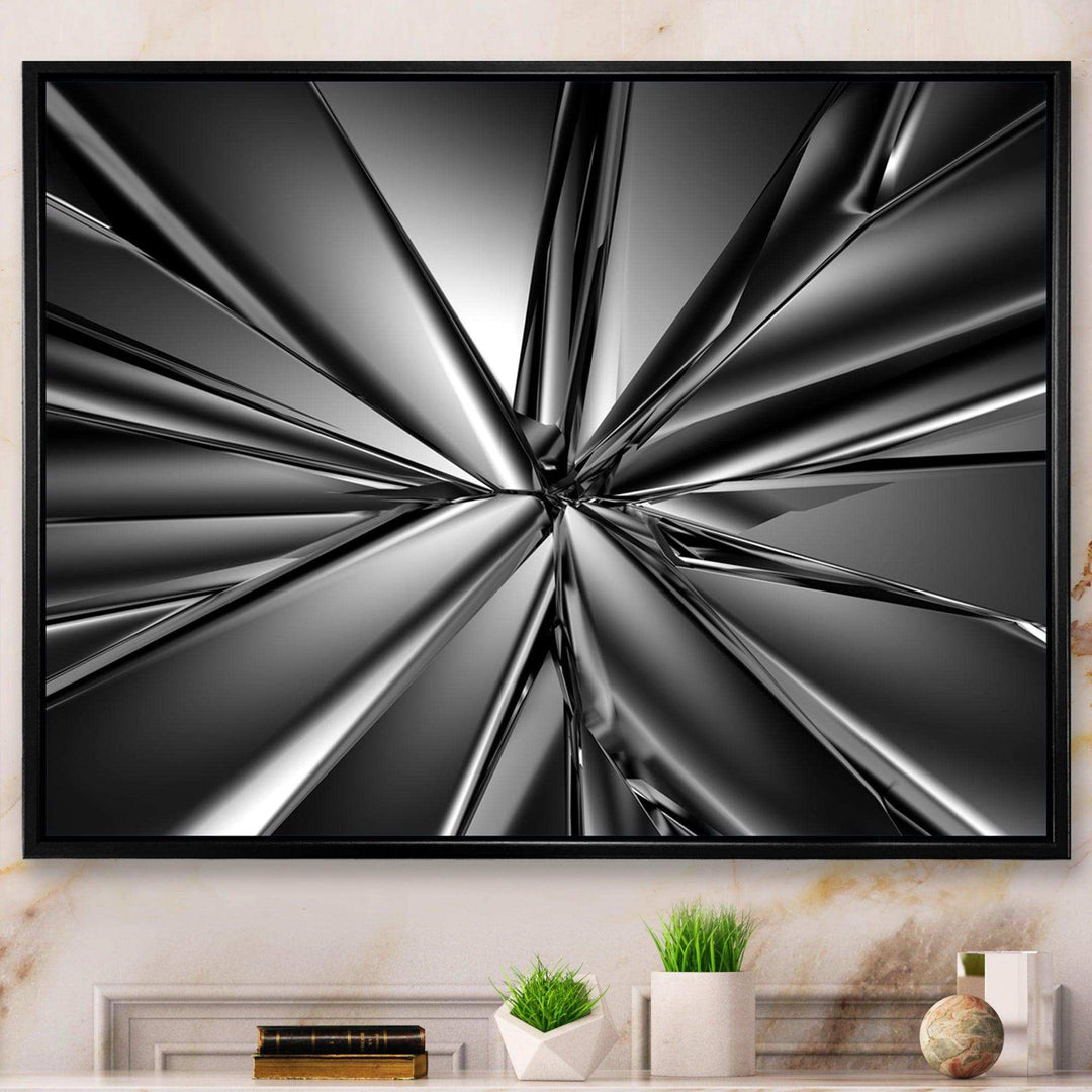 Futuristic Crystal Background - Modern Wall Art Prints