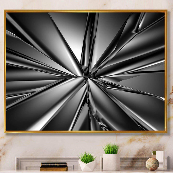 Futuristic Crystal Background - Modern Wall Art Prints