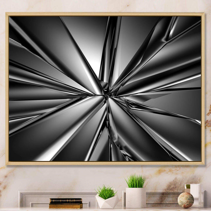 Futuristic Crystal Background - Modern Wall Art Prints