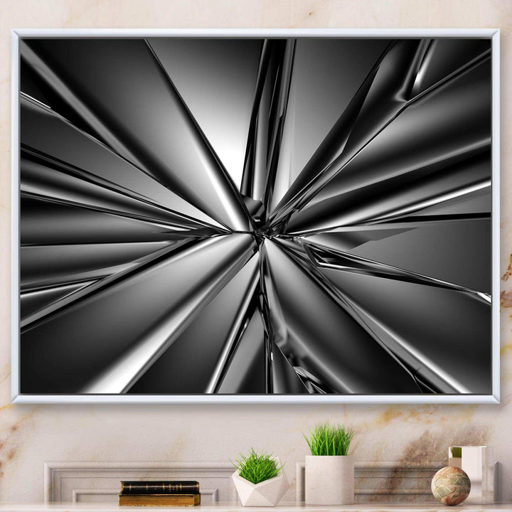 Futuristic Crystal Background - Modern Wall Art Prints