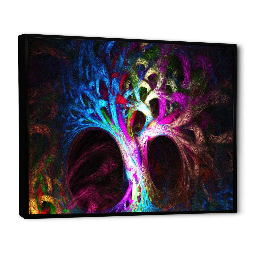 Magical Multi color Psychedelic Tree - Modern Wall Art Prints