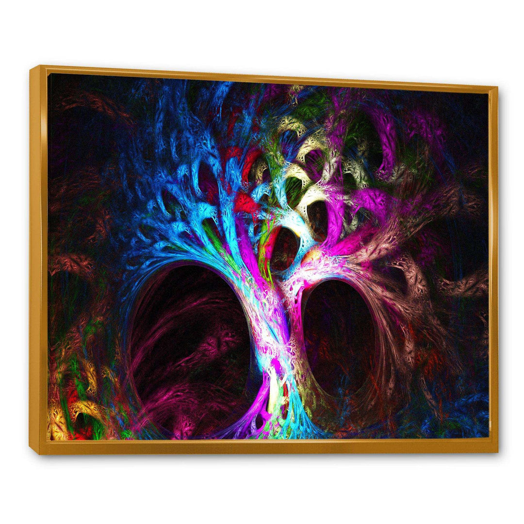 Magical Multi color Psychedelic Tree - Modern Wall Art Prints