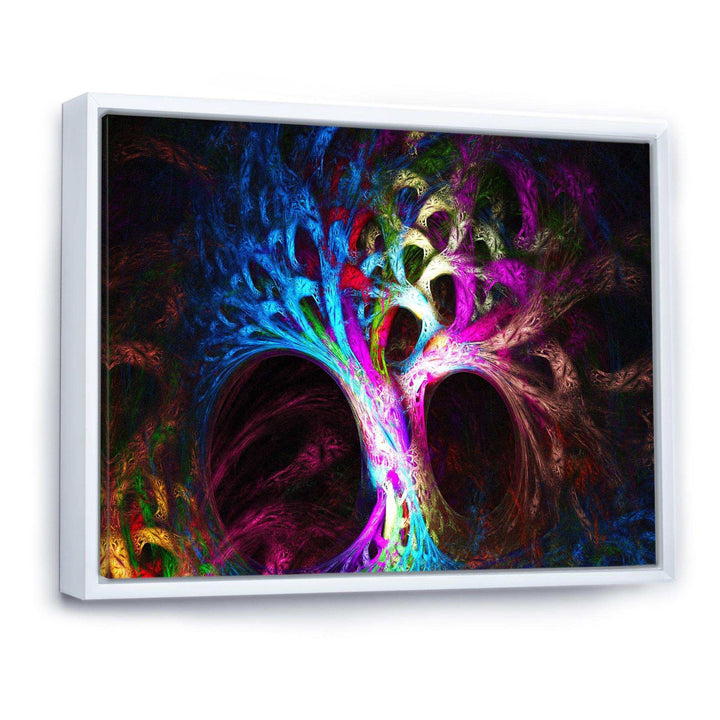 Magical Multi color Psychedelic Tree - Modern Wall Art Prints