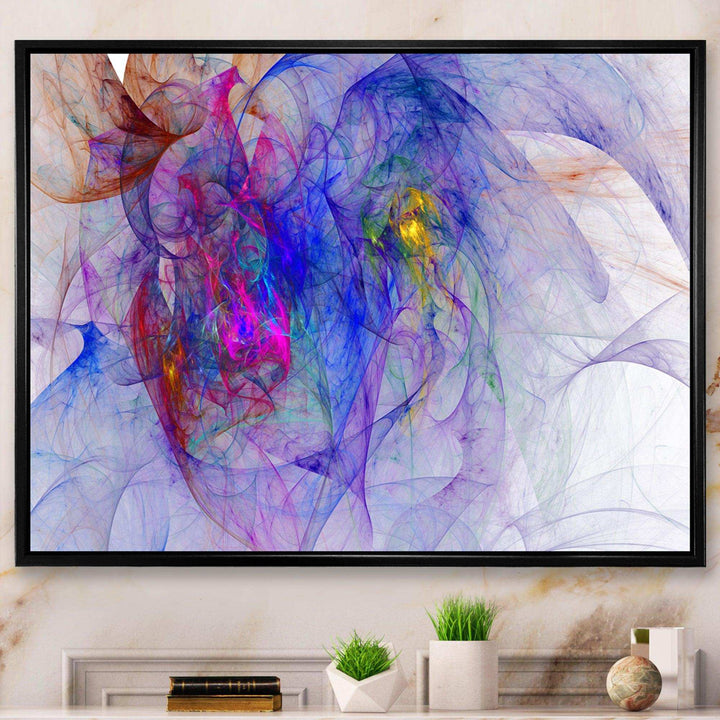 Blue Mystic Psychedelic Texture - Modern Canvas Wall Art