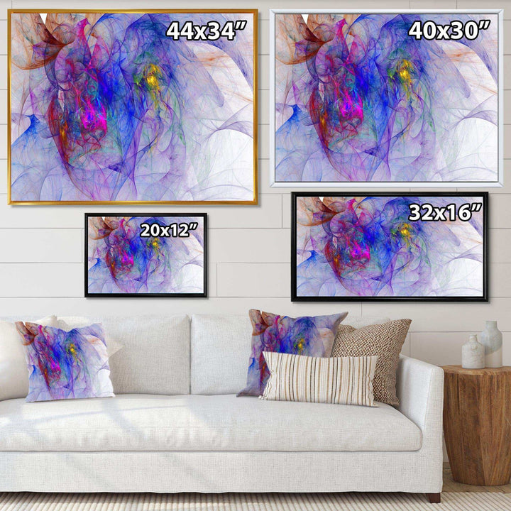 Blue Mystic Psychedelic Texture - Modern Canvas Wall Art