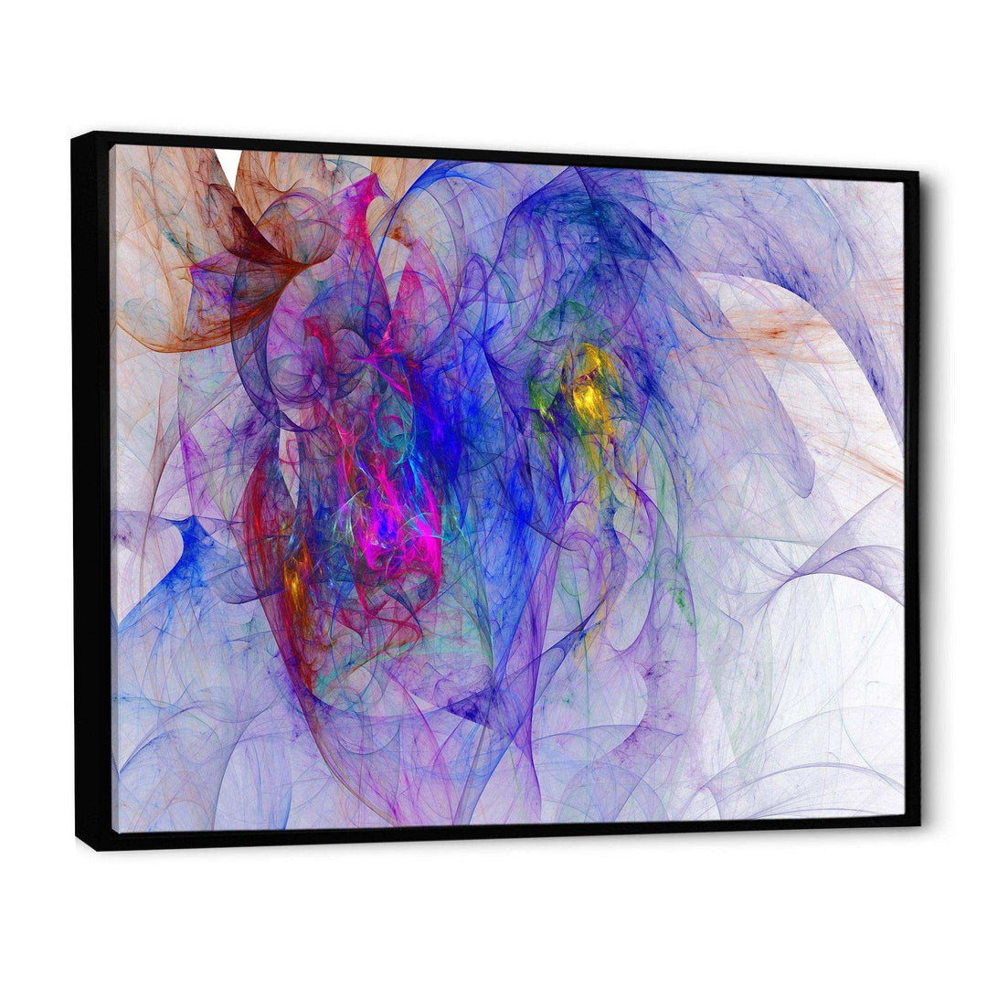 Blue Mystic Psychedelic Texture - Modern Canvas Wall Art