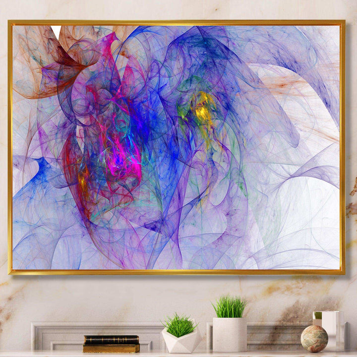 Blue Mystic Psychedelic Texture - Modern Canvas Wall Art