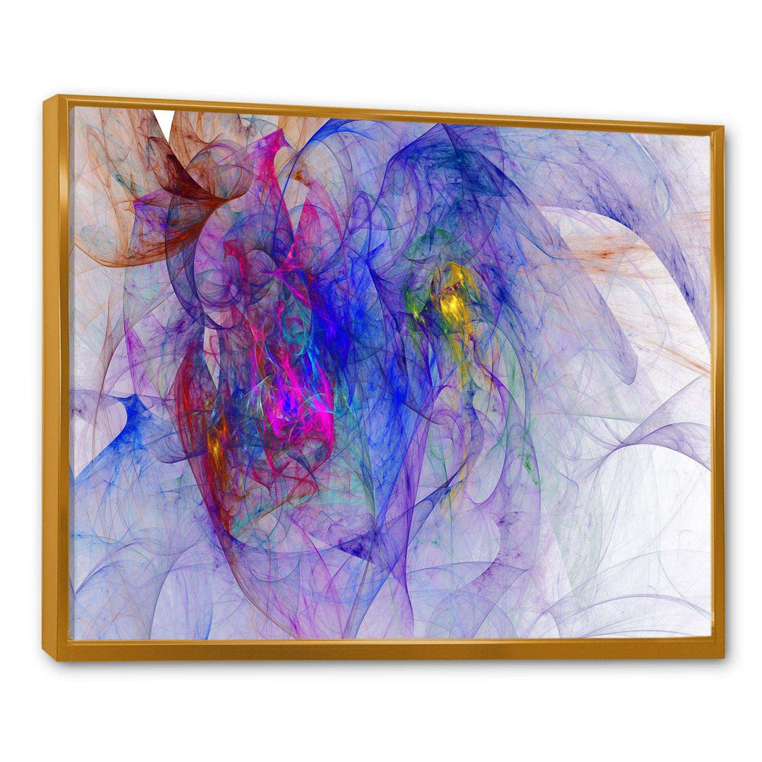 Blue Mystic Psychedelic Texture - Modern Canvas Wall Art