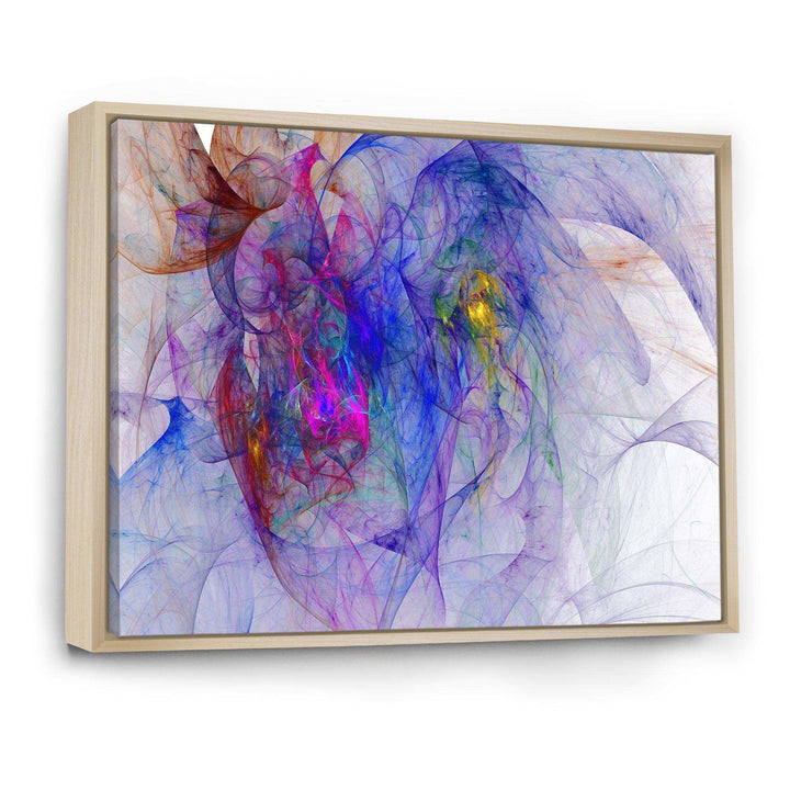 Blue Mystic Psychedelic Texture - Modern Canvas Wall Art