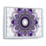 Purple Fractal Pattern with Circles