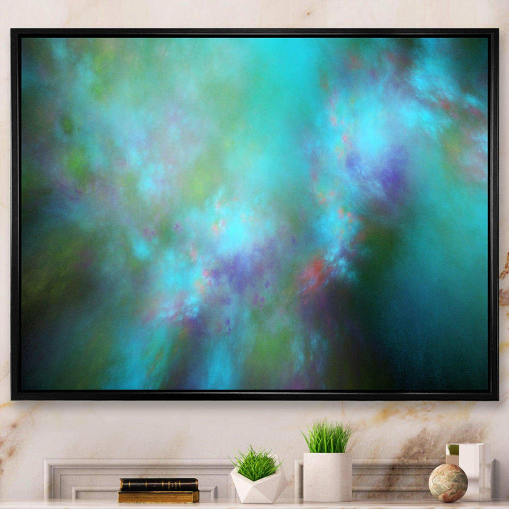 Perfect Blue Starry Sky - Modern Living Room Wall Decor