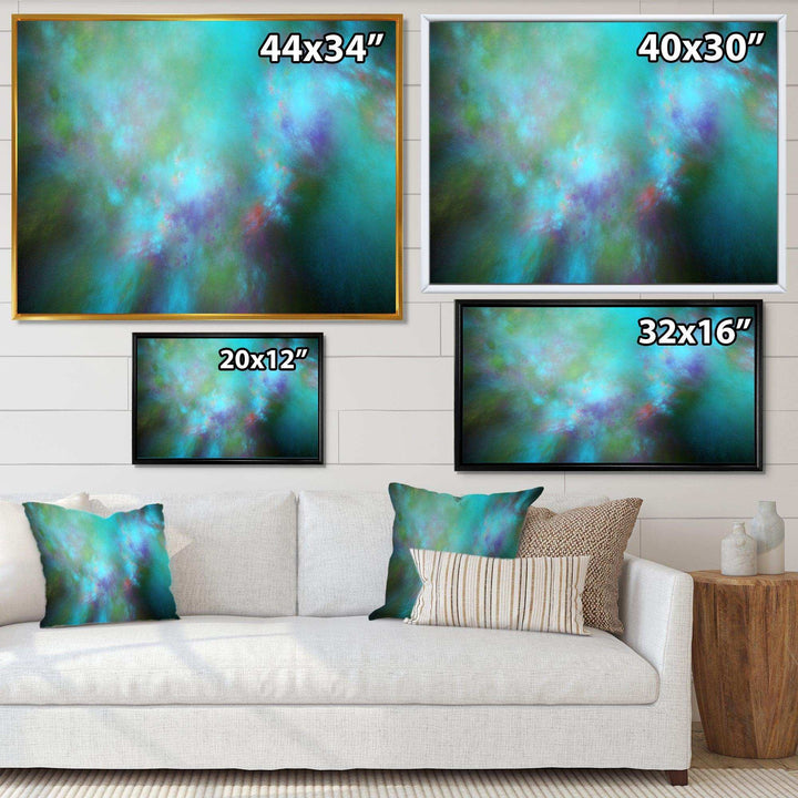 Perfect Blue Starry Sky - Modern Living Room Wall Decor