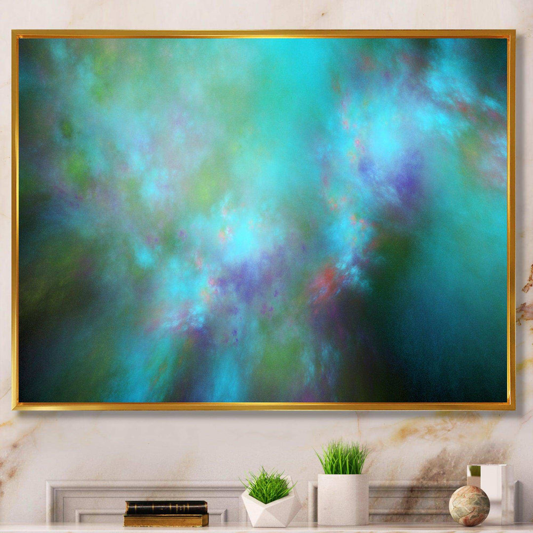 Perfect Blue Starry Sky - Modern Living Room Wall Decor