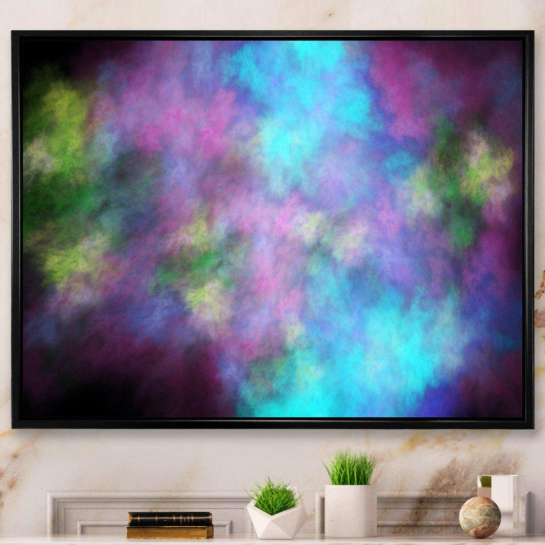 Perfect Blue Purple Starry Sky - Modern Living Room Wall Decor