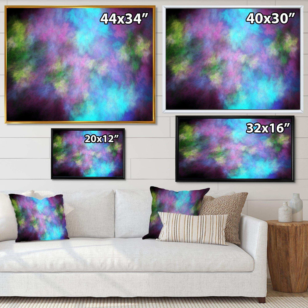 Perfect Blue Purple Starry Sky - Modern Living Room Wall Decor