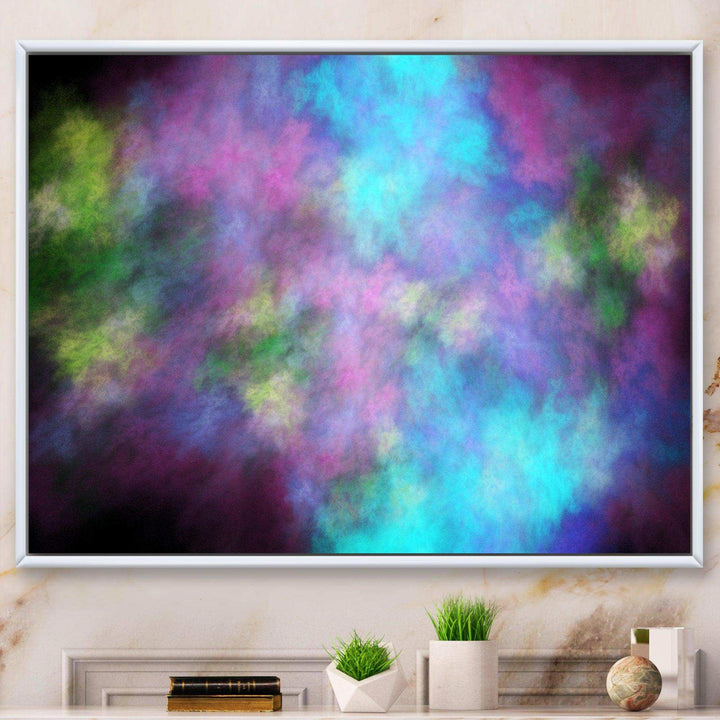 Perfect Blue Purple Starry Sky - Modern Living Room Wall Decor