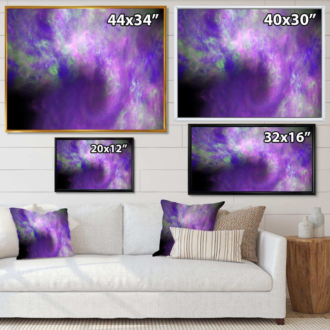 Perfect Light Purple Starry Sky - Modern Wall Art Prints
