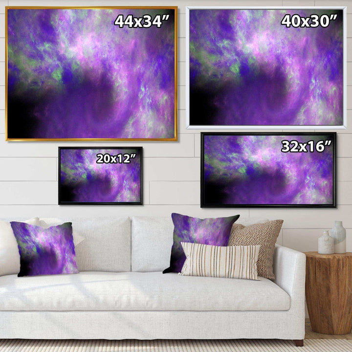 Perfect Light Purple Starry Sky - Modern Wall Art Prints