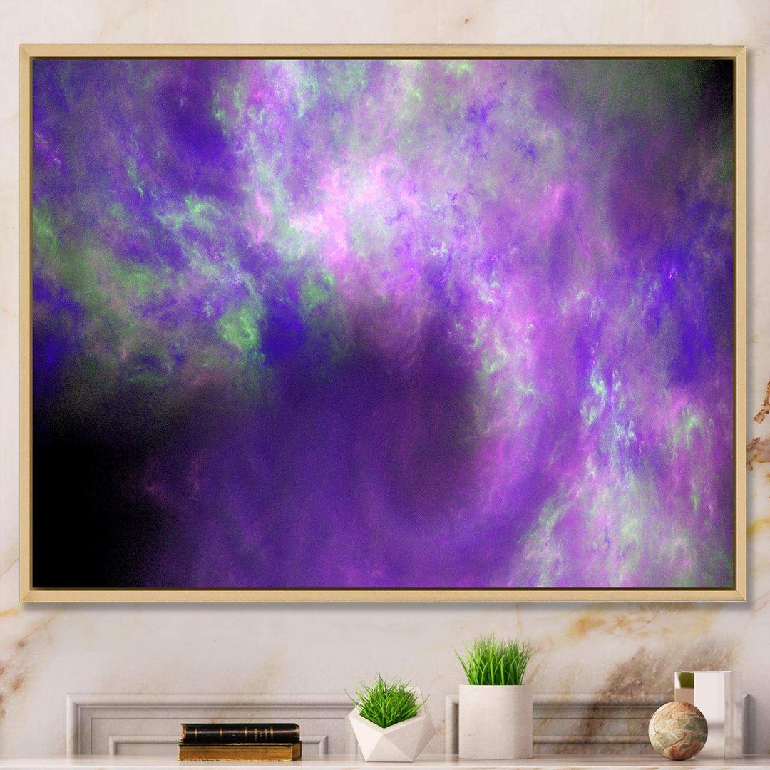 Perfect Light Purple Starry Sky - Modern Wall Art Prints