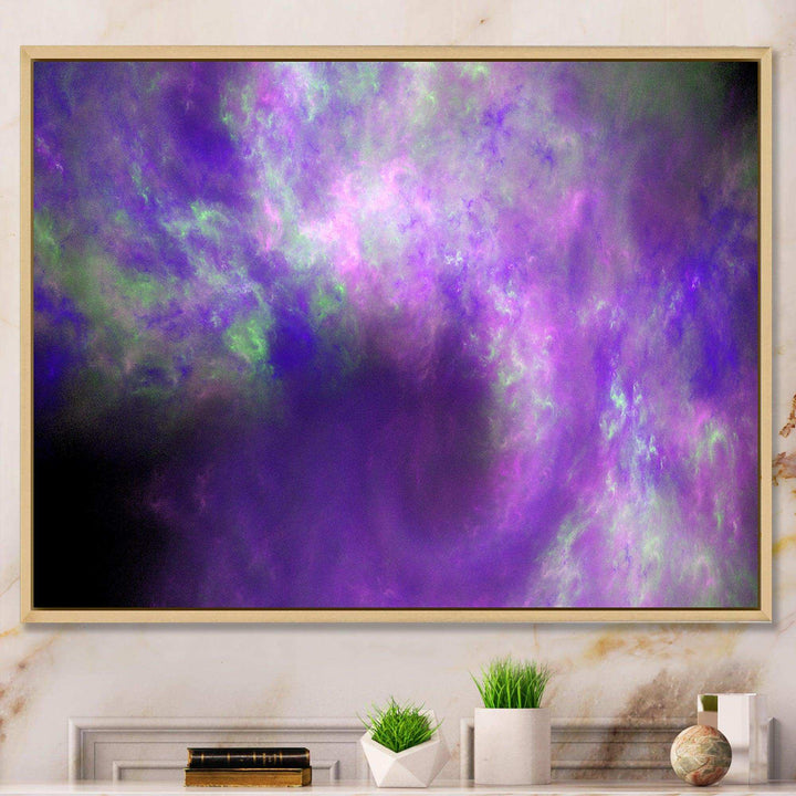 Perfect Light Purple Starry Sky - Modern Wall Art Prints