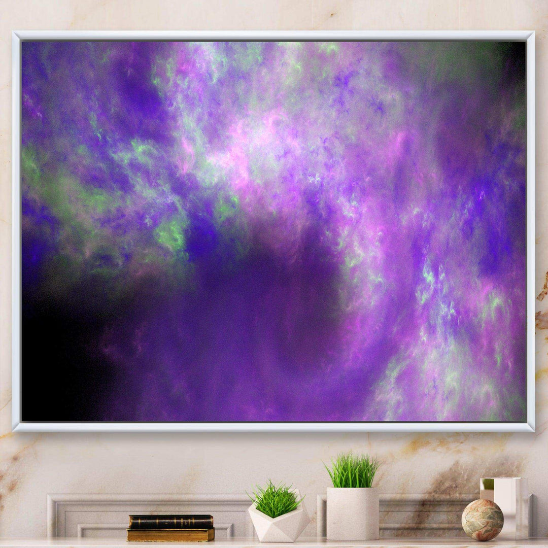 Perfect Light Purple Starry Sky - Modern Wall Art Prints